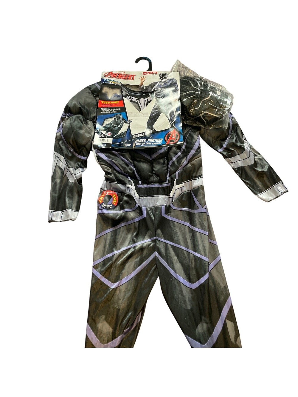 Marvel Avengers Black Panther Costume Kids Size Large NWT